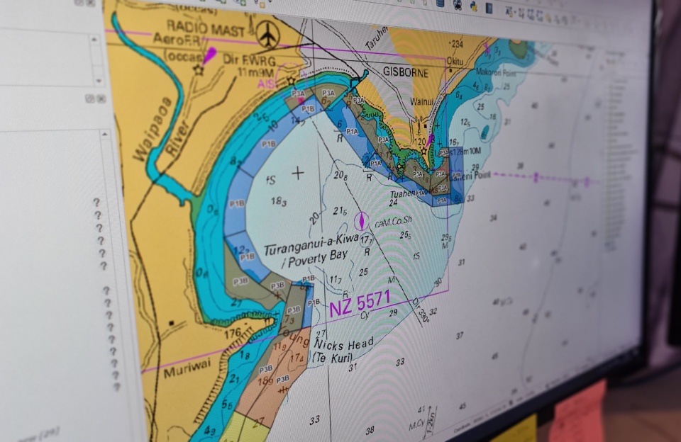 Nautical charts are the ultimate ocean guidebook, keeping those on the water safe. Image: LEARNZ.