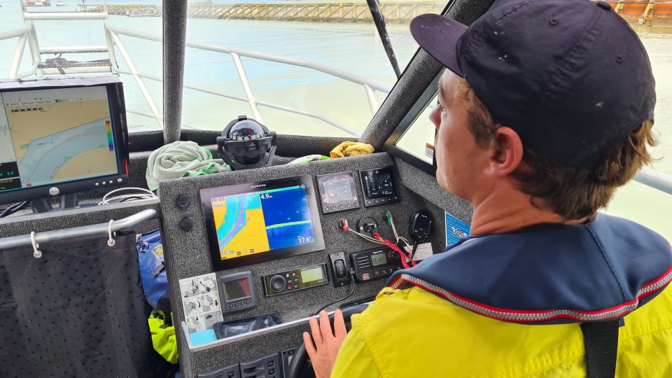 Hydrography has many uses, one of which is to help people navigate safely at sea. Image: LEARNZ.