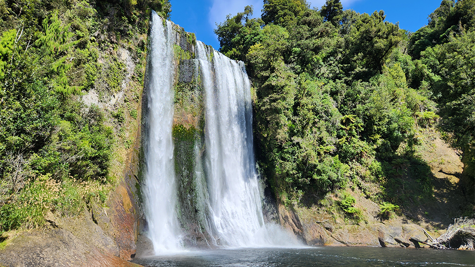 On the field trip, you'll visit a selection of important places in the rohe of Raukawa, such as Te Rere i Ōturu. Image: LEARNZ